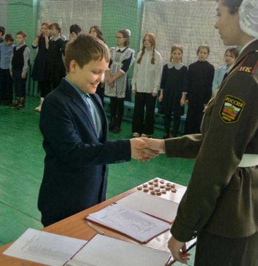 Посвящение в ряды юнармейцев